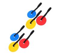 GRIRIW 6 Pièces Football Hanging Targets with Adjustable Straps Hockey and Soccer Training Goal Set for Youth Skill Development and Agility Practice