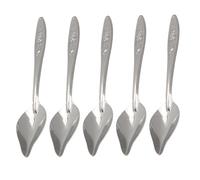 GRIRIW 6 pièces Lot de Cuillères INOX Professionnelles pour Perroquets Multi-Usage Robustes et Légères Accessoire Pratique pour Alimentation des Petits Oiseaux