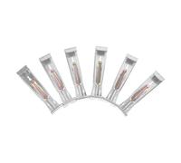 GRIRIW 6 Pièces Support de Gouttière avec Vis Assemblée, Crochets de Fixation pour Gouttières, Acier au Carbone, Argenté, Forme en K, Vis Préinsérée, pour Toit de Couleur Aléatoire