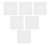 GRIRIW 6pcs Modèles de Patchwork Soi-même en Pp Forme Fleur pour Quilting, Outil de Tailleur, pour DIY et Création de Quilts en Couture
