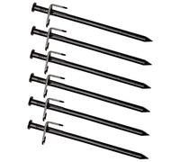GRIRIW 6pièces Lot de Piquets De Tente Métal avec Extrémité Pointue pour Sol Sablonneux Et Fixation De Tente Extérieure