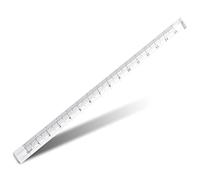 GRIRIW 8 Pièces Règle Triangulaire Transparente Échelle de Mesure pour Étudiants Règle de Dessin Pratique Outil de Mathématiques Haute Transparence Résistante et Portable