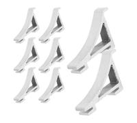 GRIRIW 8pièces Lot de Clips Aluminium pour Étagère de Réfrigérateur Supports Robustes et Durables Crochet Solide pour Accessoires Frigo Installation Facile et Résistante Déformation