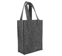 GRIRIW à vin en feutre pour 2 bouteilles de vin - En feutre de qualité supérieure - de transport pratique pour bouteilles - cadeau pour les amateurs de vin, gris, 24.00X18.00X8.50CM