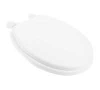 GRIRIW Abattant WC en mousse épaisse blanc siège de toilette silencieux joint d'étanchéité intégré accessoire toilette compatible U coussin confortable pour salle de bain