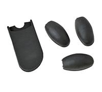 GRIRIW Accessoire de Saxophone en Silicone Noir, Coussin Repose-pouce Confortable et Facile à Transporter, Ensemble de 4 Pièces pour Soutien