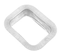 GRIRIW Adaptateur de Gouttière Remplacement Pratique Sortie de Vidange en Alliage D'aluminium Argenté pour Zones à Fortes Précipitations