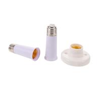 GRIRIW Adaptateur de prise pour ventilateur de plafond E26 E27, 1 Set, tige de ventilateur de plafond blanche, support pour douille, alignement précis et réduction des vibrations dans