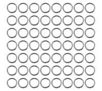 GRIRIW Anneaux Brisés Doubles en Acier Inoxydable 7Mm Kit 100 Pièces Connecteurs pour Leurres de Pêche en Mer et Eau Douce Accessoires Micro-Anneaux Résistants pour Hameçons Triples