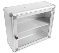GRIRIW Armoire à Pharmacie et Acrylique Murale Rectangulaire en Alliage | Organisation Murale, Compartiments et Fermeture Sécurisée, pour Maison, École, Centre de Santé Communautaire et Banque