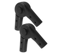 GRIRIW Articulation de Poignée de Poussette Bébé en Plastique Noir, 2 Sets Connecteur de Pliage, Compatible Tubes de 22 Mm, Sécurité Renforcée pour Excursions en Plein Air