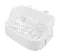 GRIRIW Bac à litière en Plastique avec Toilette Amovible pour Cages intérieures de Petits Animaux comme cochons d'Inde, Hamsters et Autres, entrée Basse Anti-pincement des Pattes, Facile