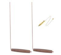 GRIRIW Baguettes de Sourcier en Cuivre et Bois Conductivité, Usage Polyvalent, Style Chaîne, pour Exploration Archéologique et Détection d'eau Plusieurs Styles