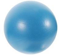 GRIRIW Ballon de Gym Pilates 23 CM Bleu Pompe - Petite Boule de Noyau Antidéflagrante pour Exercices de Yoga Fitness Rééducation et Entraînement du Tronc à Domicile