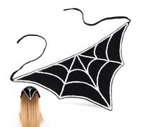 GRIRIW Bandeau Bandana en Tissu Triangle Noir, Décoratif et Facile d'Entretien, Couvre-chefs d'Halloween pour Femmes Adultes