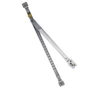 GRIRIW Barre de Sécurité Télescopique sans Perçage pour Fenêtre en Aluminium 30 CM Limiteur D’Ouverture Résistant au Vent Serrure de Sécurité pour Porte-Fenêtre Coulissante Intérieure