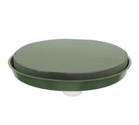 GRIRIW Base en Écume de Fleur Ronde Verte pour Décoration Romantique de Voiture de Mariage, Kit Créatif Adorable pour Arrangement Floral Diy, pour Voiture Balai Mariage