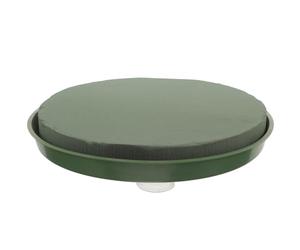 GRIRIW Base en Écume de Fleur Ronde Verte pour Décoration Romantique de Voiture de Mariage, Kit Créatif Adorable pour Arrangement Floral Diy, pour Voiture Balai Mariage