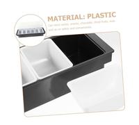 GRIRIW Boîte de Rangement Alimentaire Compartimentée Plastique Plateau de Service Multi Usage pour Fruits Secs Bonbons et Snacks Capacité et Structure pour et Pique