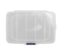 GRIRIW Boîte de Rangement Blanche Design Rectangulaire à 5 Compartiments en PP pour Classification Facile et Stockage Polyvalent pour Lames de Scie et Outils en Atelier
