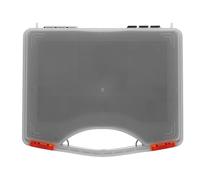 GRIRIW Boîte de Rangement Poignée Portable en Plastique PP avec Compartiments Multiples Couvercle Transparent Coffret Compact Organiseur pour Petites Pièces, Visserie et Fixations