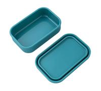 GRIRIW Boîte Repas Silicone Étanche Réutilisable Résistance Haute Température Conservation Alimentaire Sécurisée Boîte Bento Verte pour Micro-ondes et Réfrigérateur