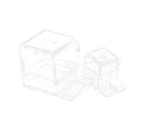 GRIRIW Boîte Transparence Alimentation pour Fourmis en Acrylique, Bol d'eau Compact, Set De 2 Pièces, Nourrisseur pour Nid De Fourmilière, Utilisation pour Amateurs D'insectes