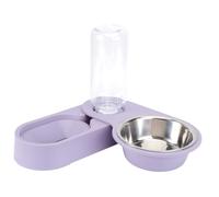 GRIRIW Bol pour Animaux avec Distributeur Automatique Eau Récipient Alimentaire pour et Chiens Design Étanche et Pratique Garde la Nourriture