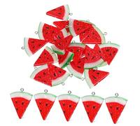 GRIRIW Breloques Pastèque En Résine Lot De 20 Mini Tranches Pour Bijoux Diy Boucles D'oreilles Bracelets Accessoires Fruitée