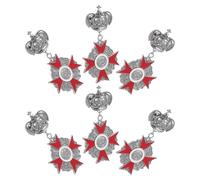 GRIRIW Broche épingle de sûreté épingle décorative, lot de 6, style rétro classique britannique, insigne de médaille de la reine couronnée, pour hommes et femmes