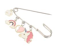 GRIRIW Broche Pendentif Dessin Animé en Alliage de Zinc, Épingle Décorative Facile à Utiliser pour Femmes, pour Mariages et Anniversaires, Design Mignon Licorne