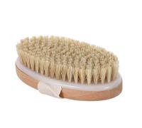GRIRIW Brosse Corps en Bois Naturel Poils de Sanglier pour Massage Spa, Élimination Poussière et Excès de Sébum, pour Peau Sèche des Femmes