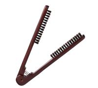 GRIRIW Brosse Lissante en Bois à Poils Naturels, Peigne Lisseur Léger Double Face, pour Coiffage Personnel et Usage Salon