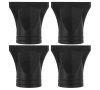 GRIRIW Buse de sèche-cheveux concentrateur étroit 4 pièces, plastique noir, airflow, compatible avec séchoir cheveux 4-4.8cm, accessoire pour coiffage rapide et précis