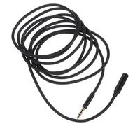 GRIRIW Câble D'extension Audio 3,5 Mm Mâle-femelle, Rallonge Auxiliaire 2 Mètres, Cordon Tressé Noir Compatible PC Smartphone Casque, Prolongateur Câble Polyvalent pour Voiture et Audio