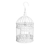 GRIRIW Cage À Oiseaux DéCorative en Fer Forgé Style EuropéEn pour Mariage Ornement Creux ÉLéGant avec Fleurs MéTalliques DéCoration De Table pour FêTe Et Photo 12.60X5.51X5.51In