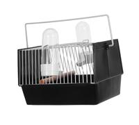 GRIRIW Cage À Oiseaux Portable pour Perroquets Mangeoire À Oiseaux Portable Poignée en Plastique Légère