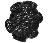 GRIRIW Cage de Pêche Portable en PP Noir pour Écrevisses et Appâts | Design Creux, Surface Lisse, Récupération Facile, Usage en Bord et Bateau, pour Pêcheurs Exigeants