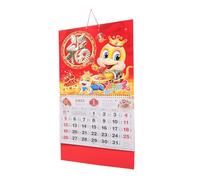 GRIRIW Calendrier Lunaire 2025 à Suspendre en Papier Calendrier Traditionnel Chinois pour L’Année du Serpent Décoration du Nouvel An Lunaire pour Bureau et Maison Mural Multifonction