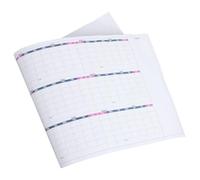 GRIRIW Calendrier Mural Effaçable à Sec Grand Format Agenda Hebdomadaire Non Daté Plastifié Réutilisable pour Bureau Maison et Salle de Classe Surface Imperméable Résistante à