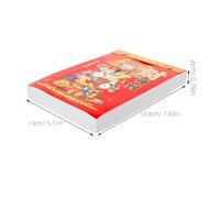 GRIRIW Calendrier Mural Serpent Traditionnel Chinois Lunaire Calendrier Épheméride Mensuel pour Maison et Bureau Style Chinois Classique Suspendu