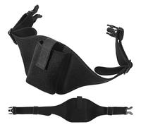 GRIRIW Ceinture de Fitness Noire en Néoprène 85 CM Poche Porte-Micro Réglable Émetteur de Ceinture pour Microphone Banane Sport Polyvalente pour Entraînement et Course