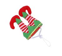 GRIRIW Chapeau de Clown de Noël pour Animaux de Compagnie Accessoire de Noël Rayé en Polyester Doux Taille Unique Légère pour Chiens et Chats Décoration Festive Originale