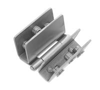 GRIRIW Charnière en Acier Inoxydable 180° pour Porte en Verre de 8-10 Mm, Construction Résistante aux Intempéries, Fonctionnement Silencieux, pour Musées et Vitrines
