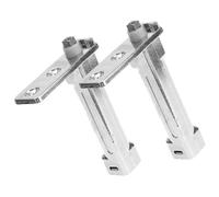 GRIRIW Charnières de Porte de Congélateur Argentées en Alliage de Zinc 2pcs Positionnement Précis et Compatibilité Polyvalente pour Porte de Réfrigérateur
