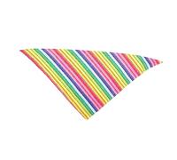 GRIRIW Chien Bandana Arc-en-Ciel Rayure Motif Chien Triangulaire Bandana Coloré Écharpe Bandana