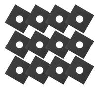 GRIRIW Classique et Élégant 12 Pochettes Intérieures pour Disques Vinyles en Papier Kraft Noir, Protection, Insertion et Retrait Faciles, Lot de 12 Pièces