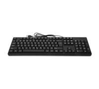GRIRIW Clavier Filaire USB Pleine Taille Caractères Arabes Clavier de Bureau Compact Compatible PC pour Usage Professionnel et Domestique Expérience de Frappe Stable