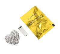 GRIRIW Clip à Parfum en Strass pour Voiture, Pince Décorative en Plastique de Cœur, Diffuseur de Parfum pour Grilles D'aération, Accessoire Intérieur Auto Élégant et Solide, Désodorisant