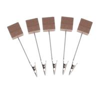 GRIRIW Clip de Base en Bois 10pcs pour Porte-clip Mémo Fixation et Rangement de Photos Design Créatif Base Large pour Bureau